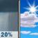 Saturday: Slight Chance Rain Showers then Mostly Sunny